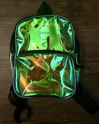 Fatboy Clear Pink Iridescent Mini Backpack