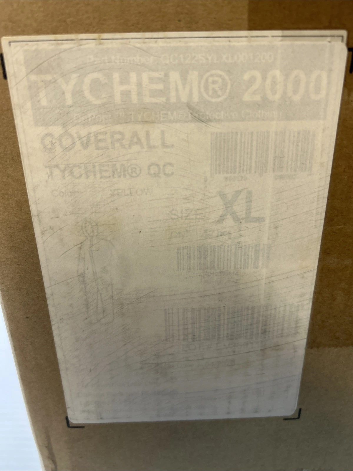 Dupont Tychem 2000 QC Coveralls XL Yellow w/ hood Qty:12 - PN: QC122BYLXL001200 image 3