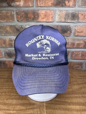 Vintage Kountry Korner Market Restaurant Dresden Tennessee Bass Snapback Hat
