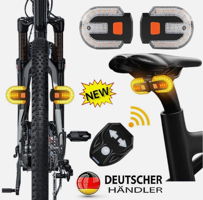 Zwei-Lampen-Split Fahrrad Rücklicht mit Blinker IPX5 für Mountainbikes Rennräder