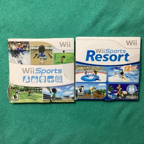 Wii Sports & Wii Sports Resort cardboard sleeve Nintendo Wii