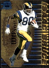 1996 Pacific Dynagon #18 Isaac Bruce / Tim Brown Gold Tandems E1