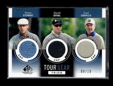 2013 SP Game Used  Tour Gear Trios David Duval Payne Stewart Fred Couples 08/10