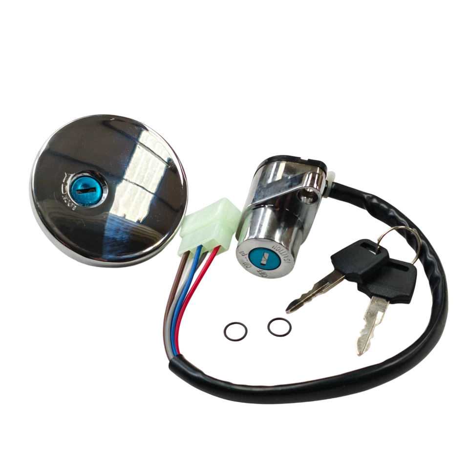 For Kawasaki Vulcan VN800 Classic Drifter 500 LTD 96-01 Ignition Switch Fuel Cap Foto 3 de 4