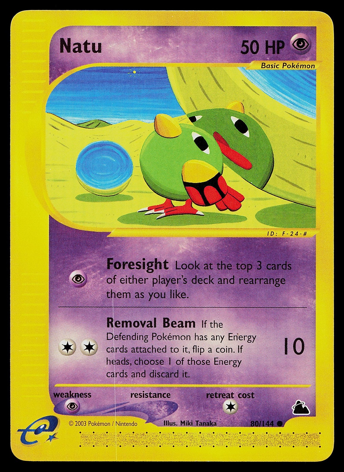 Pokemon Card - Natu Skyridge 80/144 Non Holo