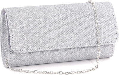 Flap Dazzling Small Clutch Bag Glitter Handbag Purse Evening Bag With Detachable