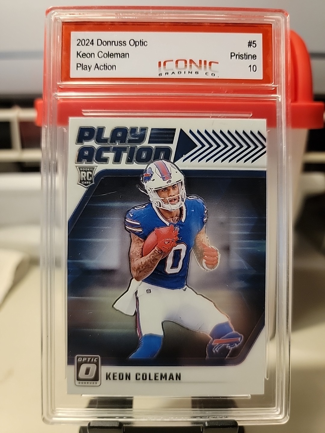 2024 Panini Donruss Optic - Play Action Keon Coleman #5 (RC)