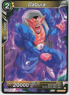 DABURA BT20-093 COMMON POWER ABSORBED DRAGON BALL SUPER LIGHTLY PLAYED