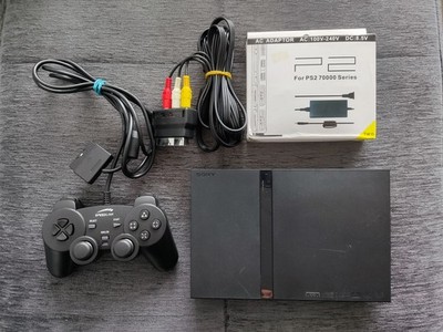 Sony PlayStation 2 Slimline Schwarz Spielekonsole SCPH-70004