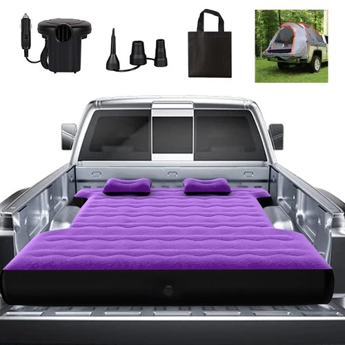 Camping Pickup Truck Bed Air Mattress Thicken Sleeping Pad for 5.5-5.8Ft Full...