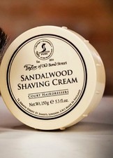 Taylor of Old Bond Street Shaving Soap Cream Bowl, Sandalwood 5.3Oz Man Gift
