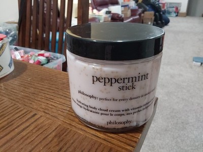 PHILOSOPHY PEPPERMINT STICK HYDRATING CLOUD CREAM W/ VITAMIN BEADS LG 16 OZ NEW!