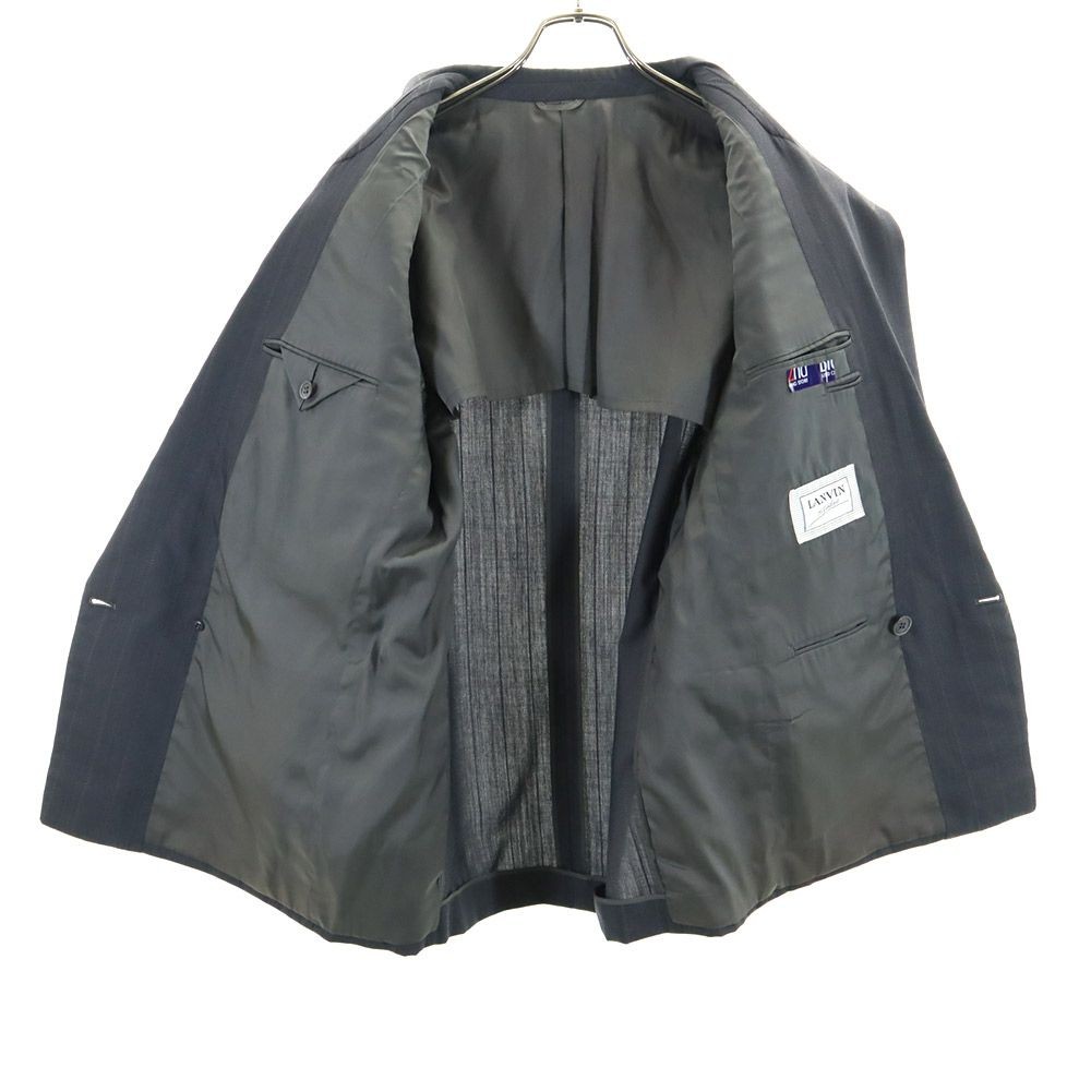 Old clothes LANVIN Wool Striped Pattern Double Su… - image 5