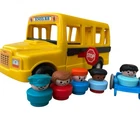 VTG Fisher Price Little People School Bus #72372-7 Chunky Figures Wheelchair