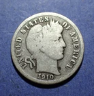 1910 Barber Dime  Good+