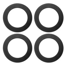 4 Pcs Flush Valve Seal 2.76" ID. x 3.94" OD. Silicone Toilet Gasket, Black