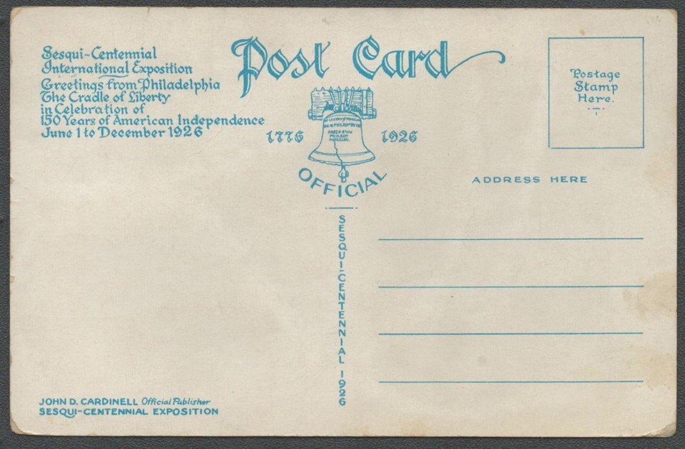 1776 Soldier with Rifle - Sesqui-Centennial Expo Philadelphia Postcard ...