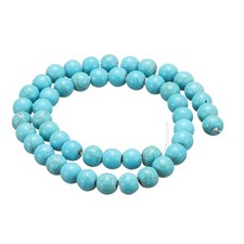 50pcs Turquoise Natural Stone Beads 8mm Round Loose Bead