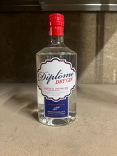 1 bouteille de diplome dry gin france 70 cl 44°