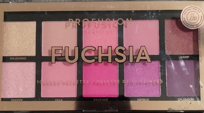 Profusion Fuchsia 10 Shade Eyeshadow Palette Cruelty-Free Talc Paraben Free