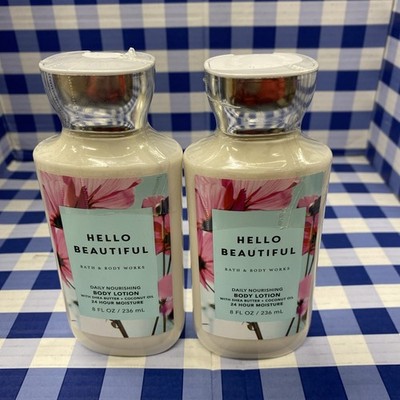 2X Bath And Body Works - Hello Beautiful Body Lotion 8 Fl Oz