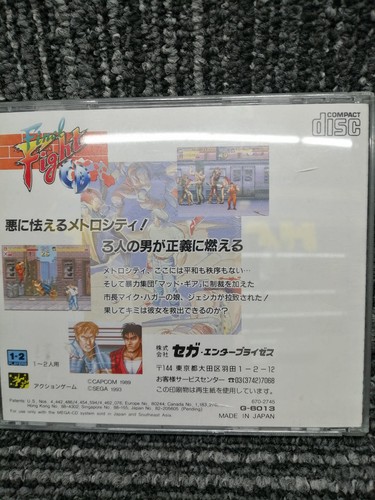 Sega Final Fight Cd Md Software - Picture 3 of 12
