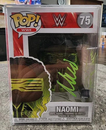 Funko Pop! WWE Naomi #75 Autograph W/ JSA Certification In Protective Case
