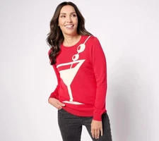 Studio Park x Alberti Popaj Women's Icon Sweater Martini 3X New