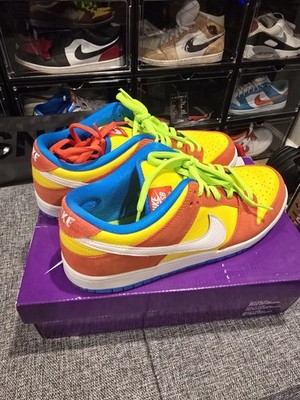  Nike SB Dunk Low Pro Bart Simpson Habanero Red Yellow 11 BQ6817-602 excellnt OG