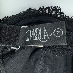 La Perla 2 Bra Black Lace Made in Italy Underwire Lightly Lined Women's Size 34