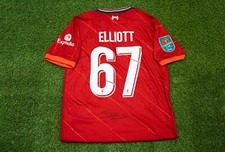 Harvey Elliott Signed Liverpool Shirt League Cup Exact PROOF AFTAL COA
