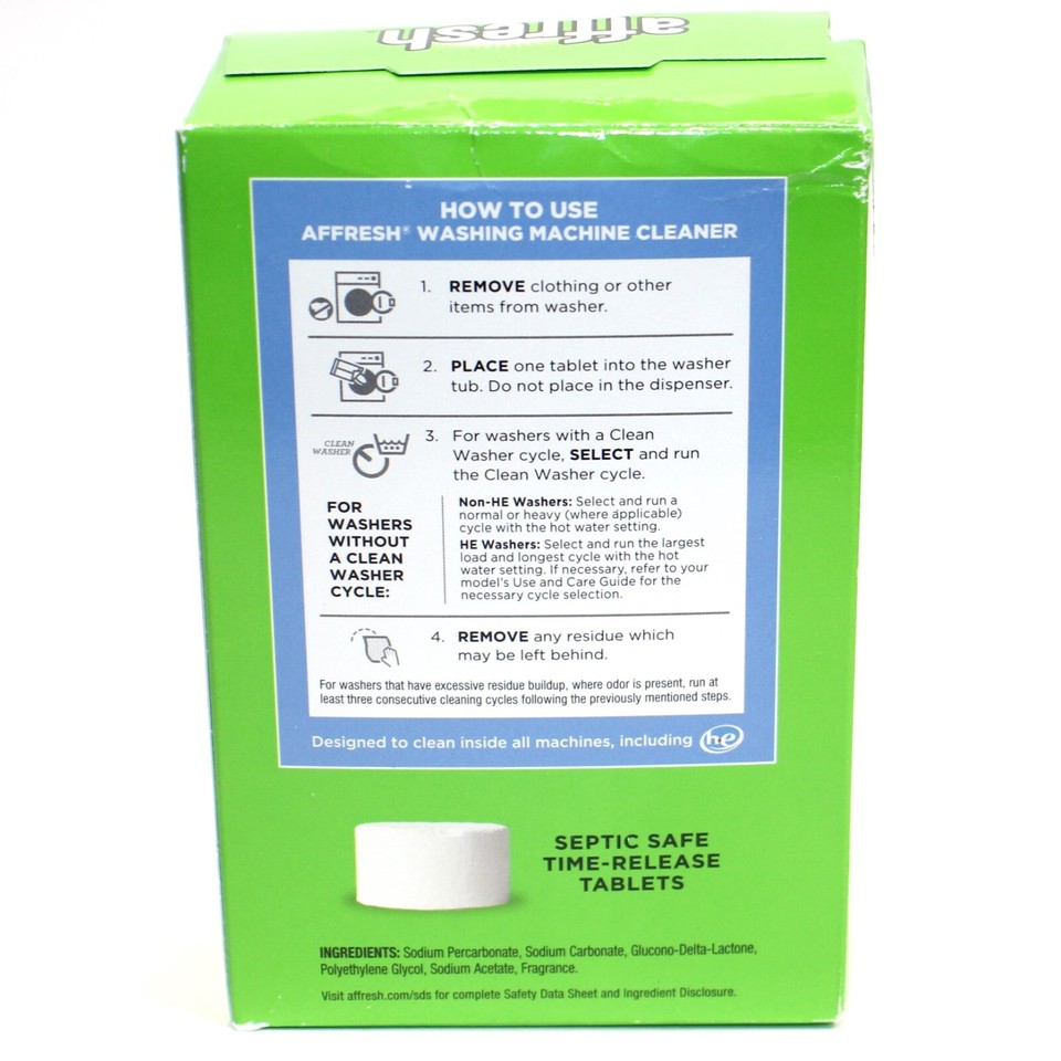 affresh Washing Machine Cleaner Dissolving Tablets 5 Count 883049283234 eBay