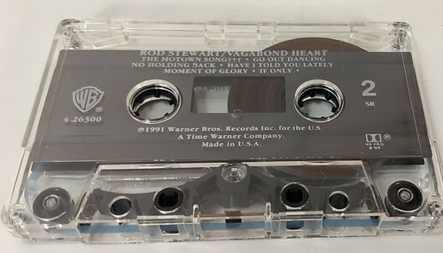Rod Stewart VAGABOND HEART (Cassette 1991 WB) w/ Tina Turner It Takes Two - Picture 3 of 5