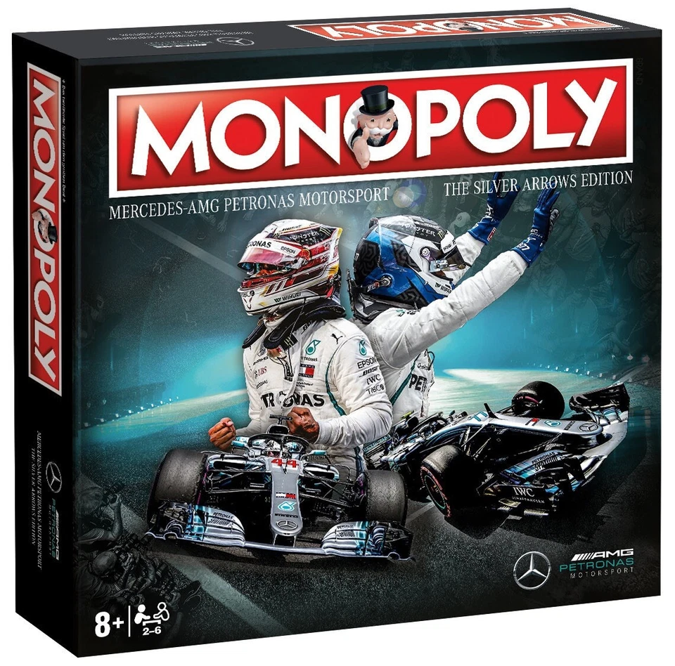 Mercedes AMG F1 Monopoly Silver Arrows Lewis Hamilton 1st Edition - Image 2 of 3