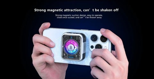 RedMagic 5Pro Magnetic Phone Cooler RGB Clip Bracket Radiator Cooling Gaming AU - Foto 16 di 18