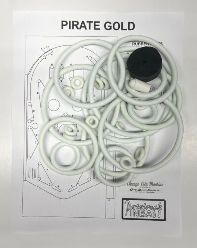 Chicago Coin Pirate Gold Pinball Machine Rubber Ring Kit - Picture 2 of 3