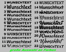 4x Fahrrad Aufkleber Wunschtext Sticker Radsp...