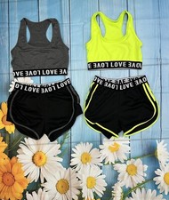 Girls LOVE Two-Piece Shorts and Shirt Set Size S/M/ 2 Set