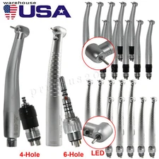 Dental High Speed Handpiece Turbine LED & No-LED with Quick Coupler 4/6 Hole