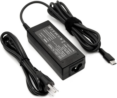 USB Type C 45W Chromebook Charger for HP Chromebook 14 X360 14-Ca051Wm 14-Ca052W