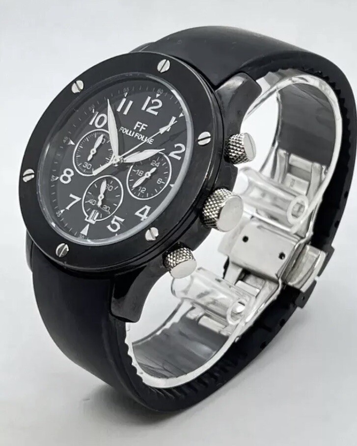 New FOLLI FOLLIE Chronograph Men's 40mm Quartz Watch Date