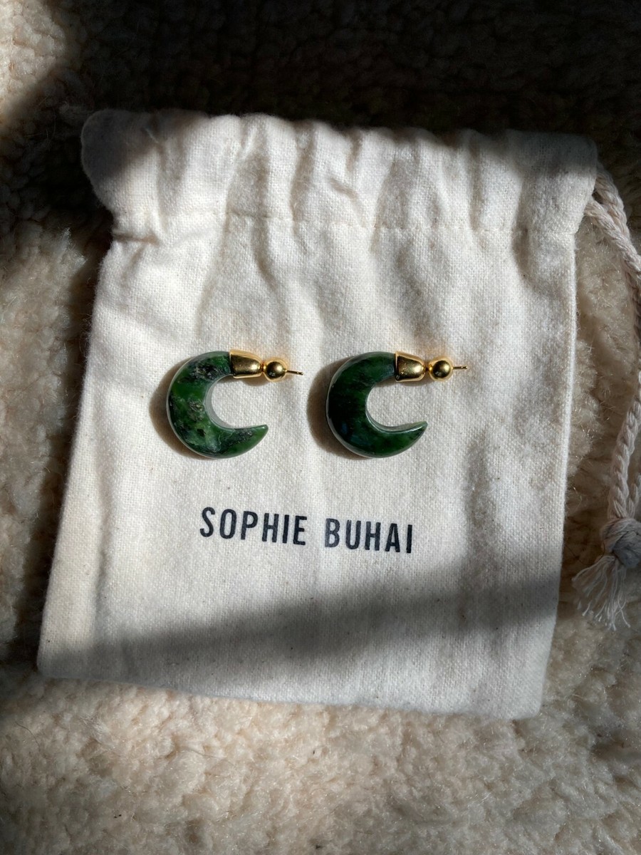 Sophie Buhai Jade Donut Hoops | eBay