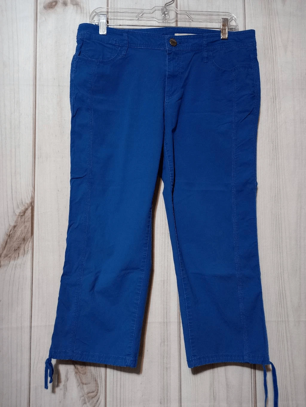 DKNY Pants Ladies 10 Blue Capri Chino