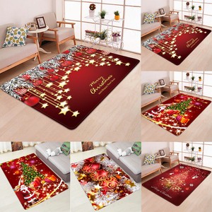 Santa Door Floor Mat Christmas Area Rug Holiday Kitchen Bedroom