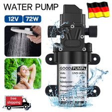 72W Wasserpumpe Selbstansaugende Pumpe 12V Druckerh&ouml;hungs Hochdruck Membranpumpe