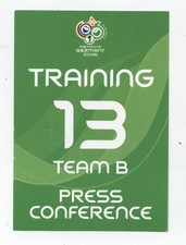 Orig.Ticket    World Cup Germany 2006    FRANCE - SWITZERLAND / Press Conference