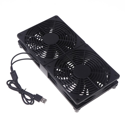 1 Set 120mm DC12V USB Powered PC Router Fans High Airflow Cooling Fan - Afbeelding 14 van 16