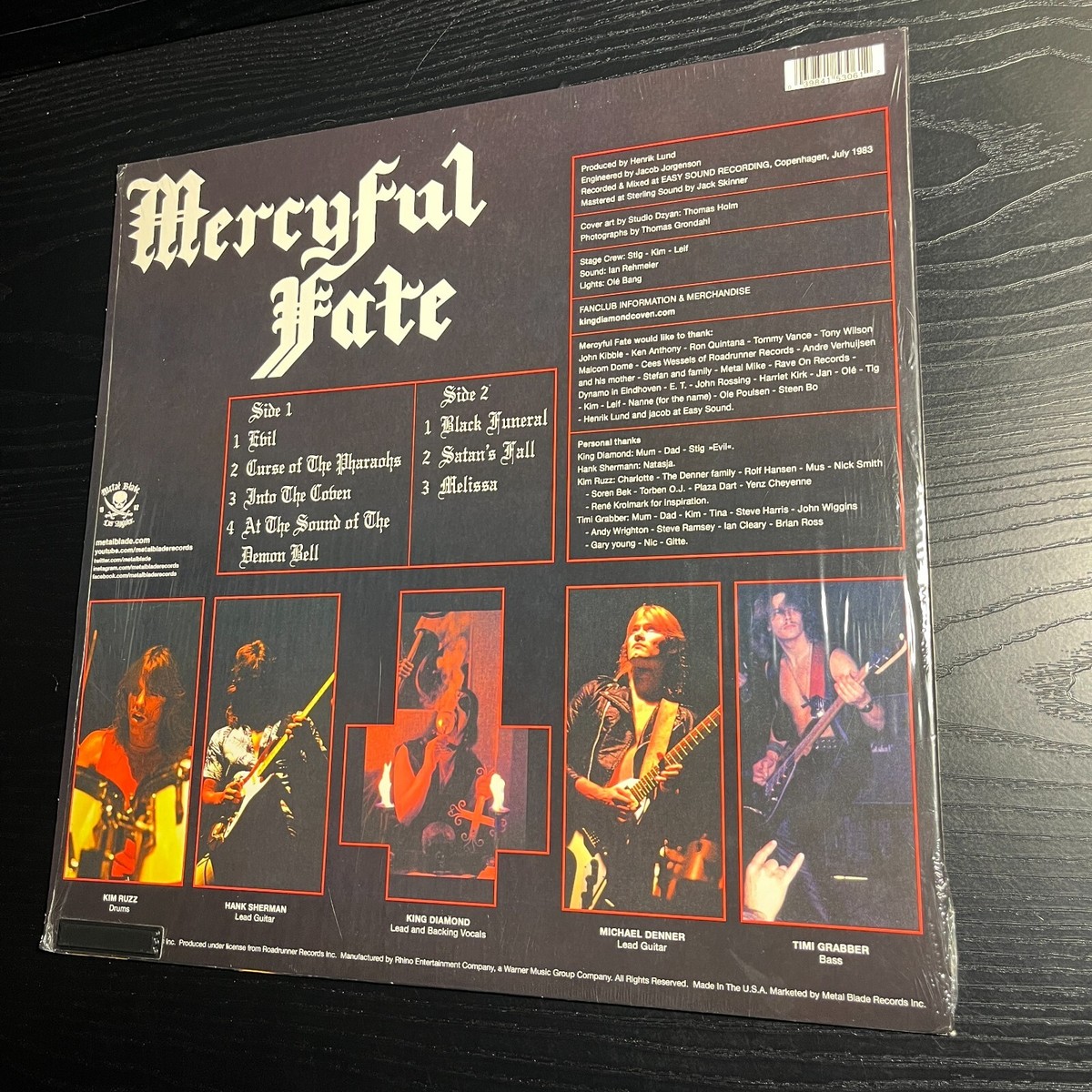 Mercyful Fate – Melissa (US, 2014, Reissue, Red, Heavy Metal