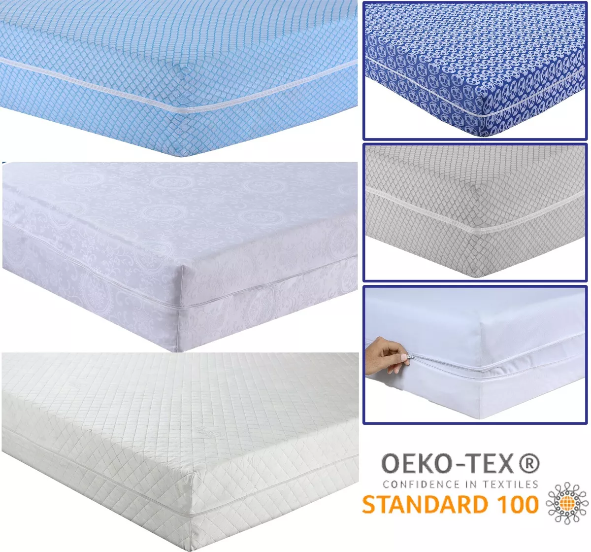 ANTI BED BUG MATTRESS ZIP COVER DOUBLE SIZE FULL ENCASEMENT MATTRESS PROTECTOR