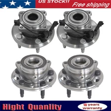 4Pcs Front And Rear Wheel Hub Bearings Assy for 10-17 Chevy Equinox GMC Terrain